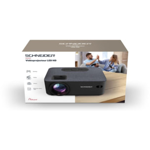 Mini vidéoprojecteur SCHNEIDER VP200 HD Gris Noir