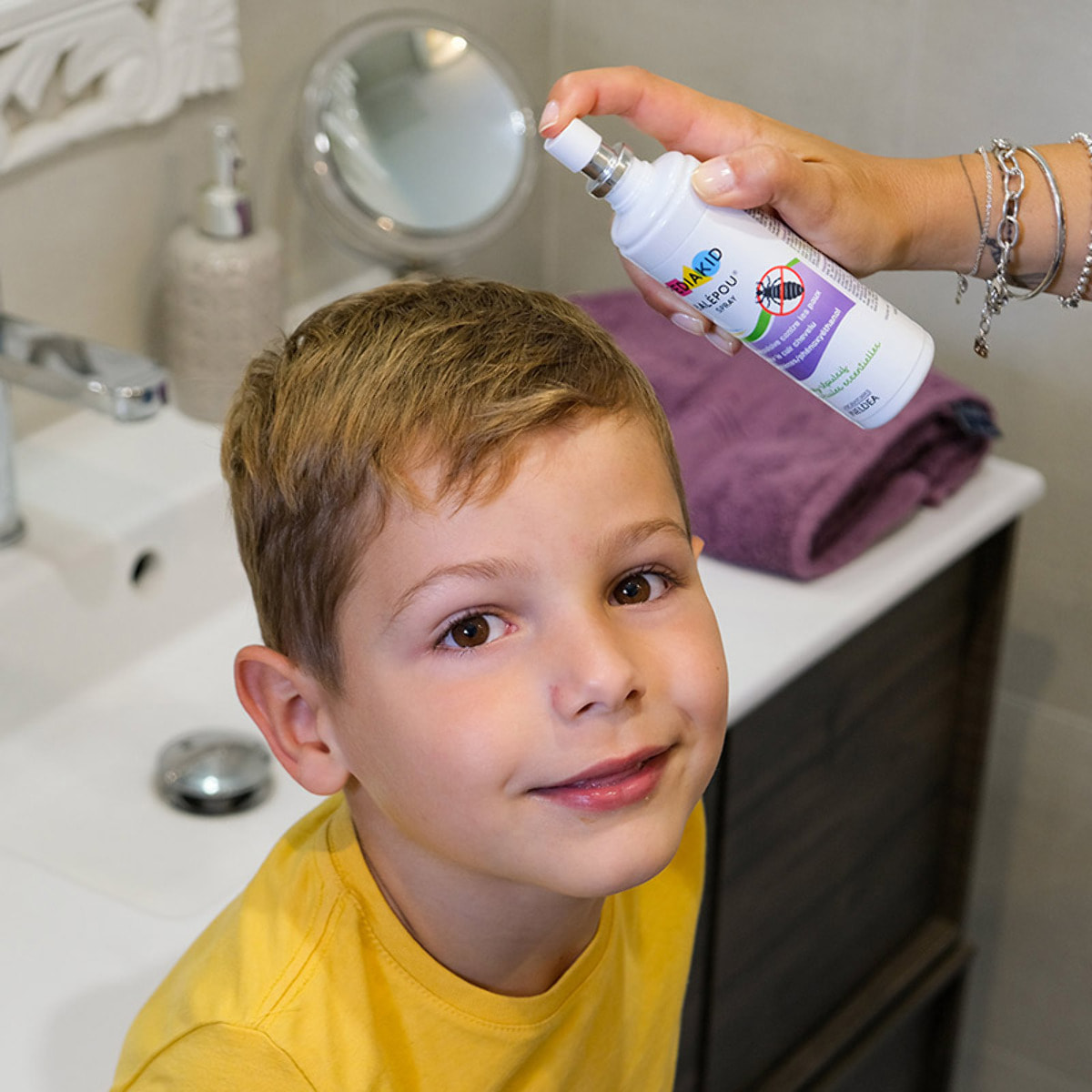 PEDIAKID - Balépou Spray - Action Répulsive contre les Poux - Huiles Essentielles BIO - Spray de 100ml