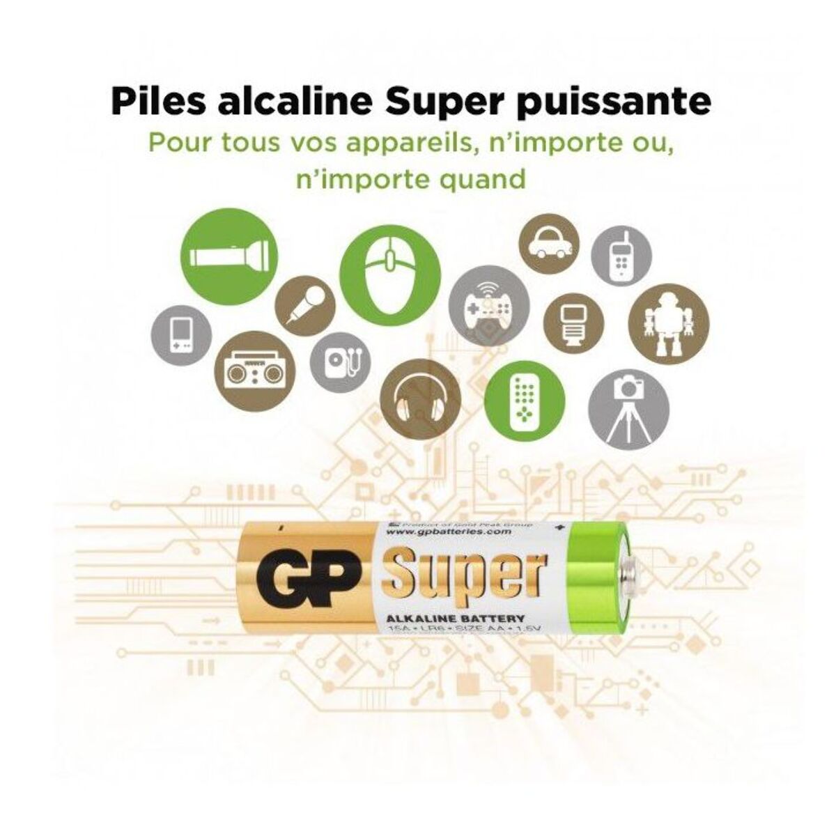 Pile GP Pack de 40 piles Super Alcaline AAA/LR3