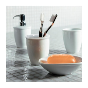 Distributeur de savon Porcelaine ATLANTA Blanc Spirella