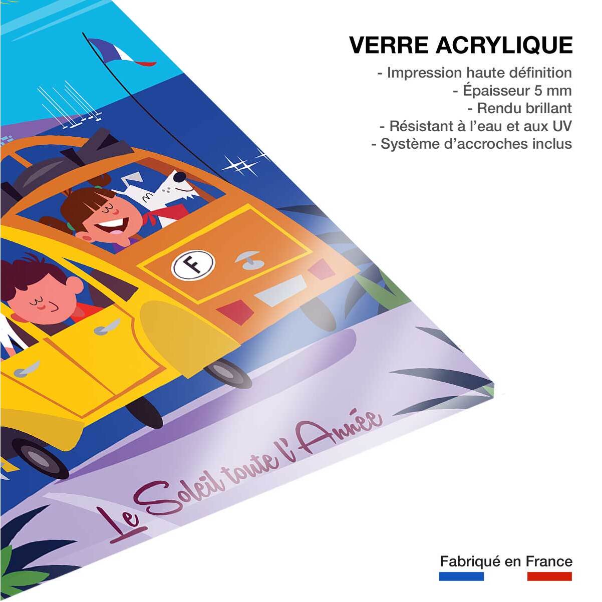 Tableau le soleil de la cote d'azur Tableau plexiglas