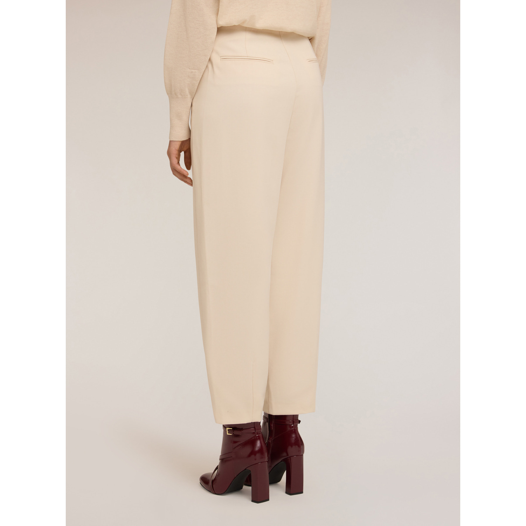 Motivi - Pantaloni balloon in poliviscosa - Beige