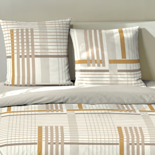 Parure housse de couette 3pcs 100% 100% coton 51 fils_eloi