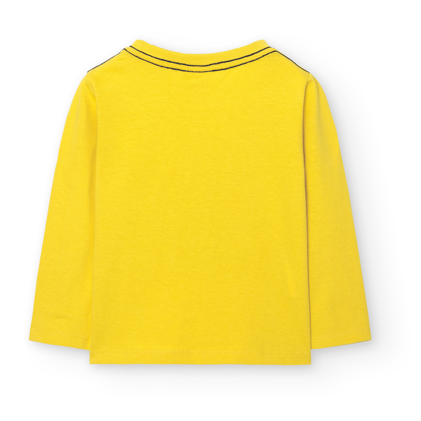 Camiseta niÃ±o estampada, mangas largas, amarillo