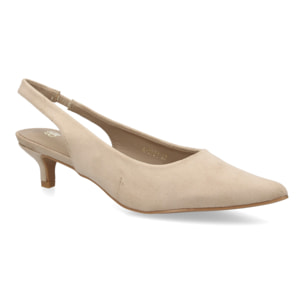 Zapato mujer slingback tacón bajo elegante