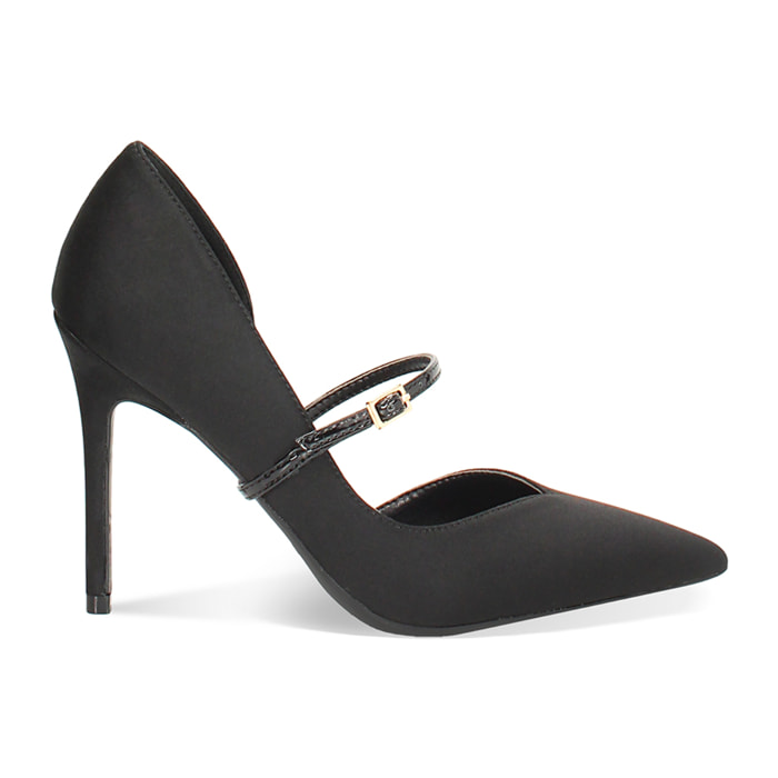 Décolleté donna nere, tacco 11 cm
