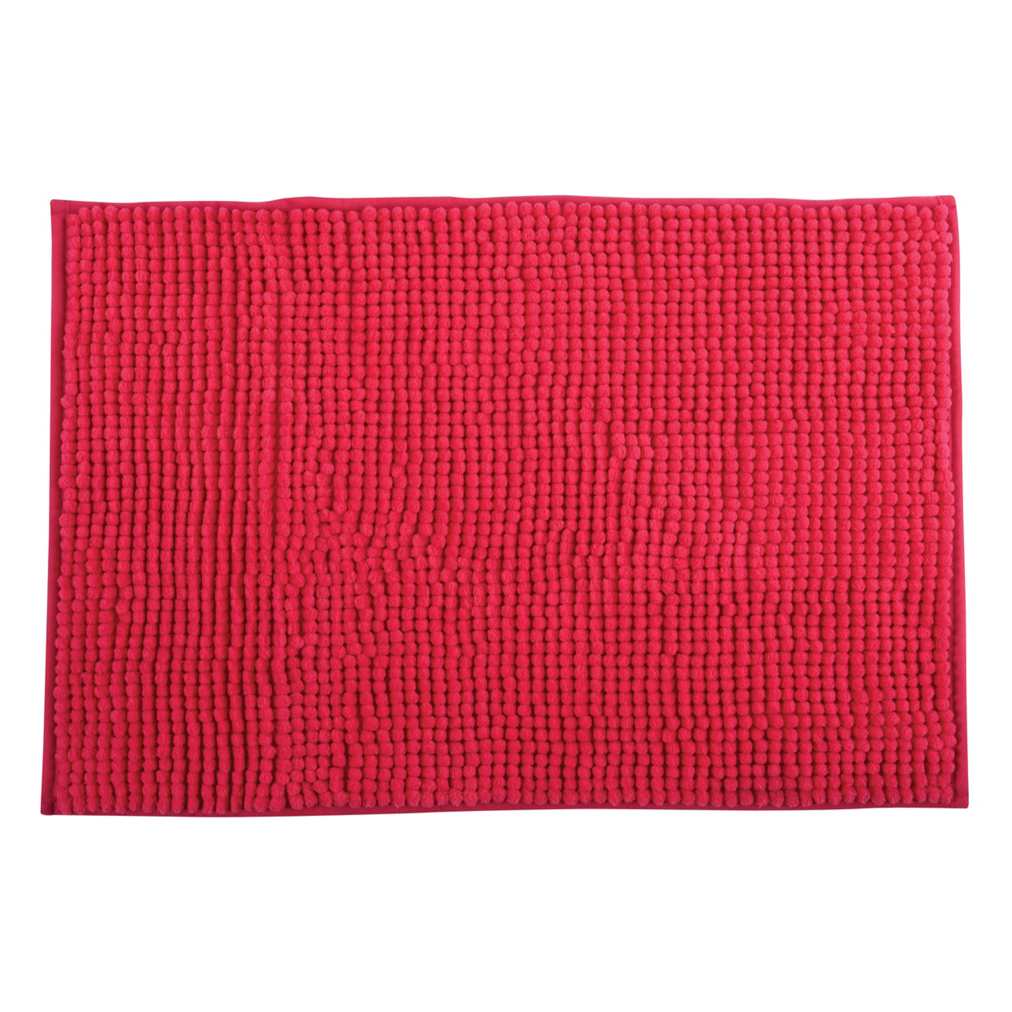 Alfombra de chenille para baño, Color Fucsia (60 x 90 cm) - MSV.