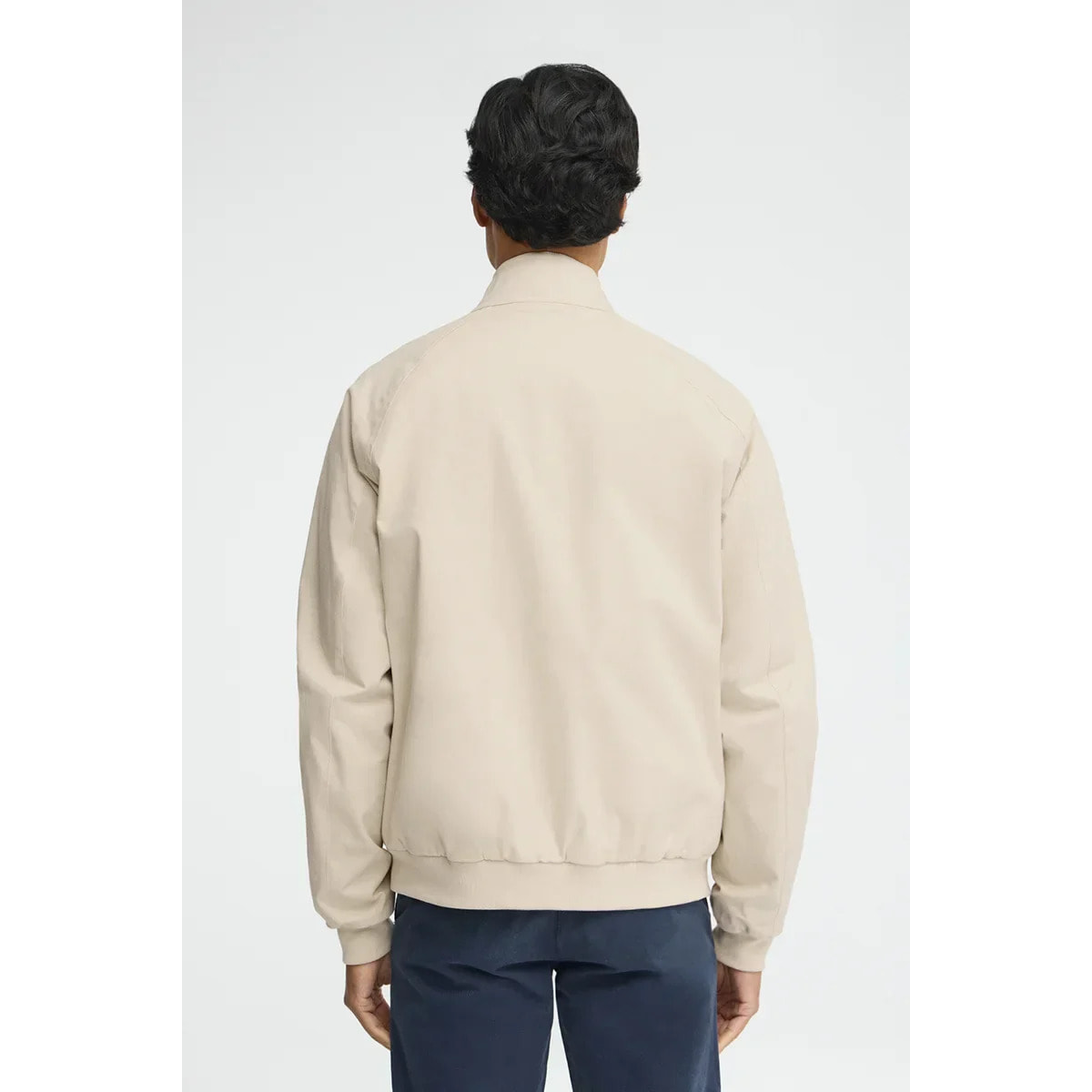 Chaqueta Harrington Bowery beige con bordado Polo Club