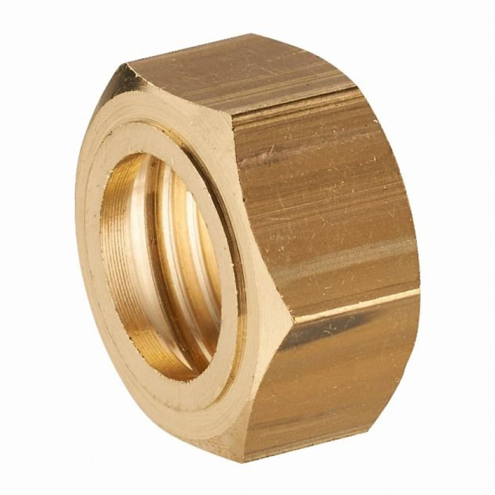 Écrou 6 pans laiton pour collet battu femelle F3/8 (12x17) NOYON & THIEBAULT - Ø 12 mm - 112-1212L1