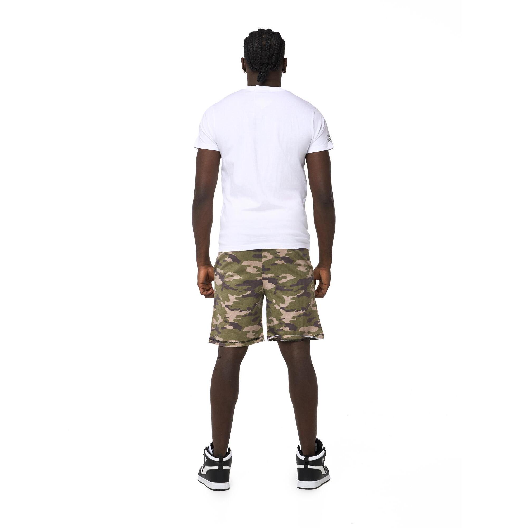 Set completo da uomo con t-shirt e pantaloncino mimetico Leone Summer Style