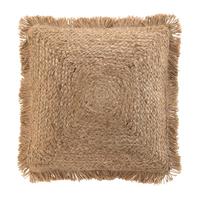 Coussin Bohème en jute déhoussable - Naturel