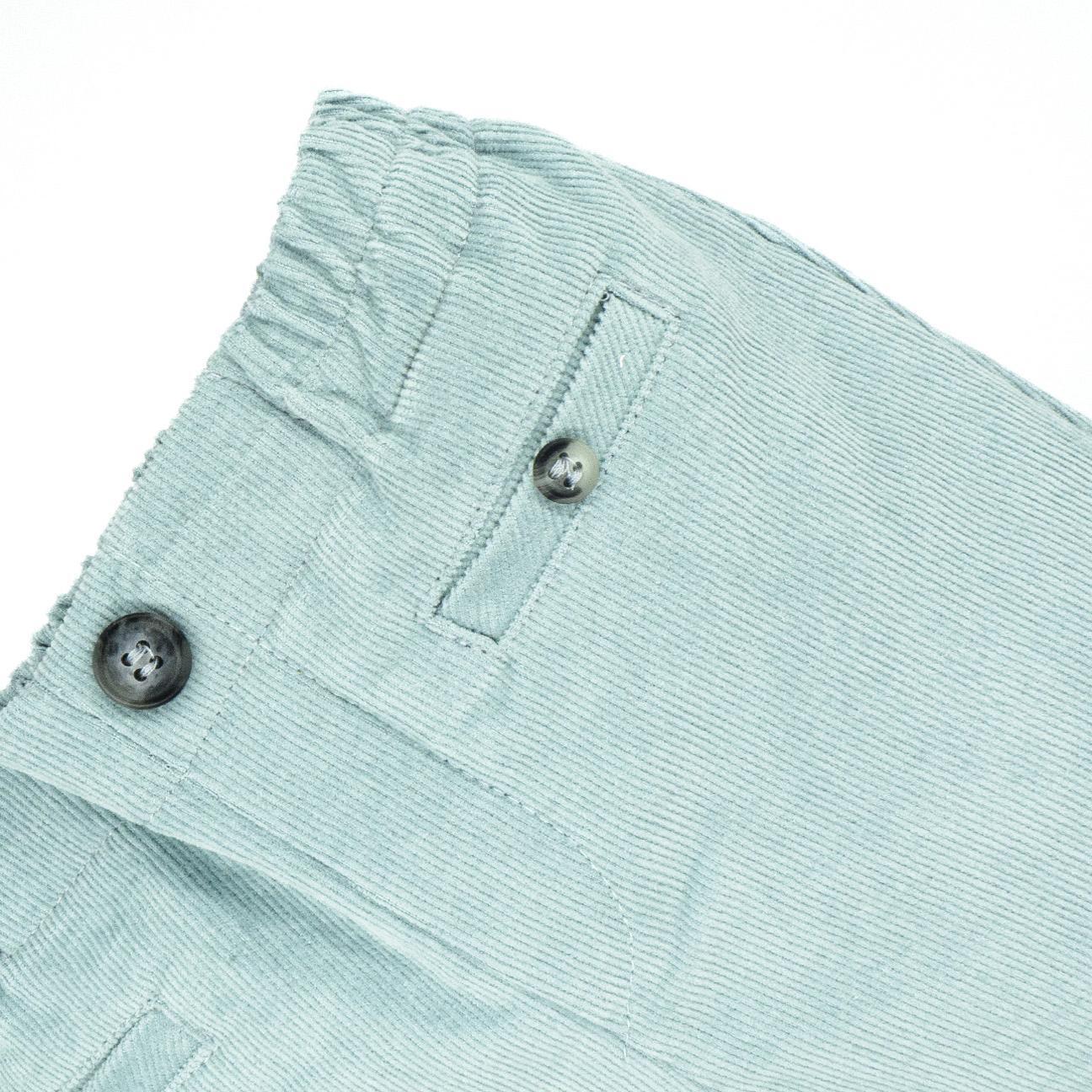 Pantalón de pana color menta