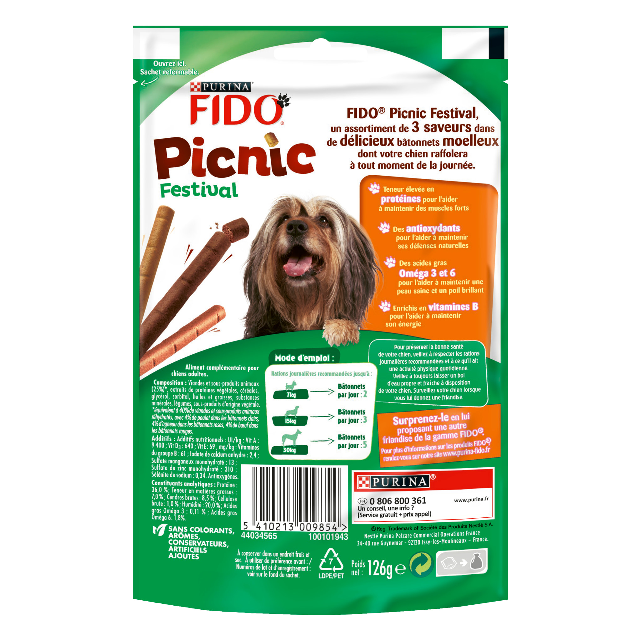 FIDO Picnic Festival 126g - Lot de 8