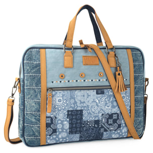 Bolso Maletin Portaordenador Mujer Lois Arcadia Azul