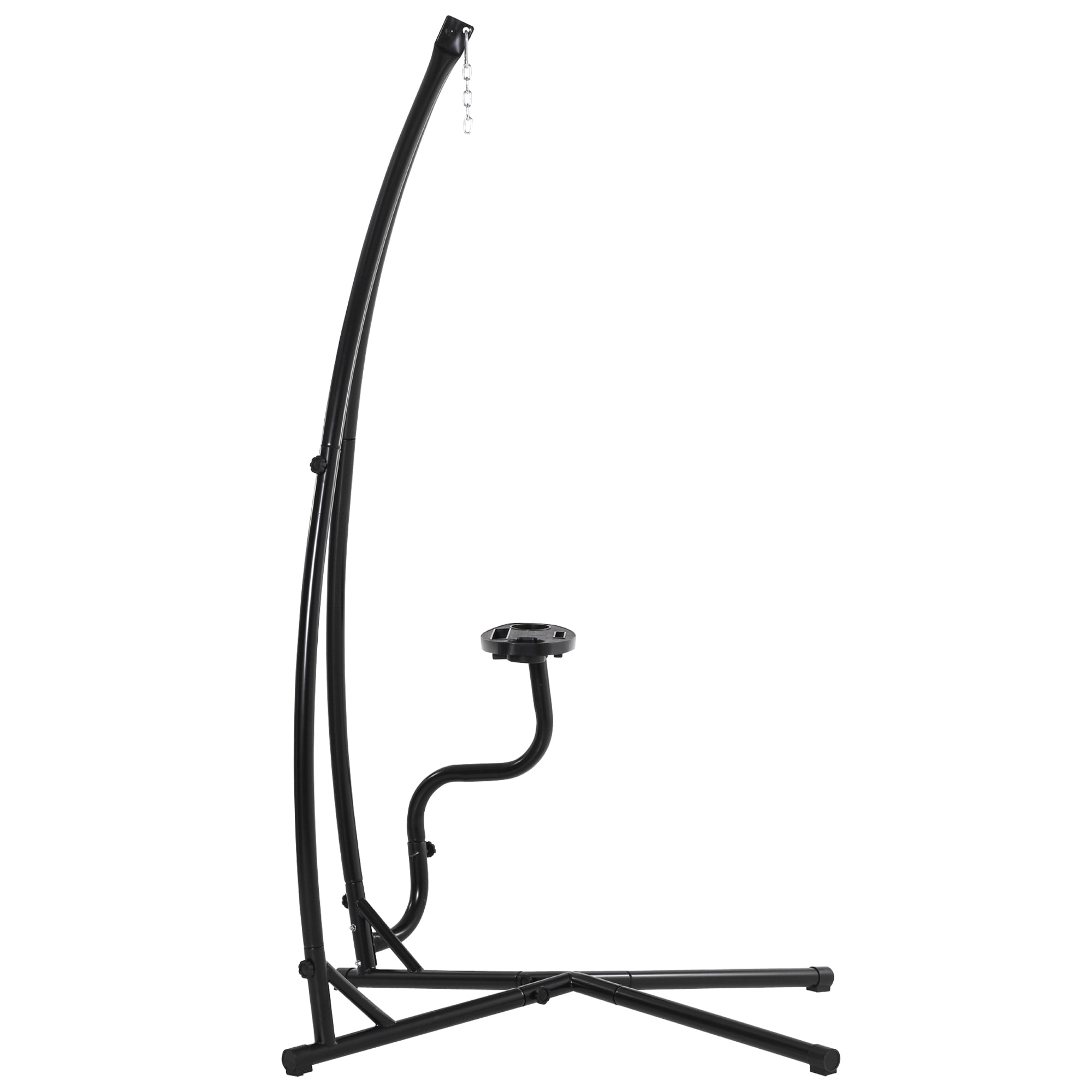 Soporte para Silla Colgante 190 cm Sostén para Columpio con Mesita Carga 120 kg