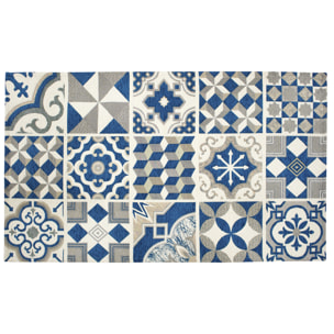 TAPPETO ARREDO DIS. MAIOLICHE OTTANIO 80X150 CM CON ANTISCIVOLO