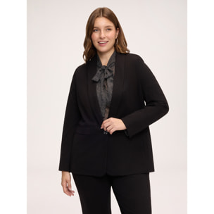Fiorella Rubino - Blazer in Punto Milano - Nero