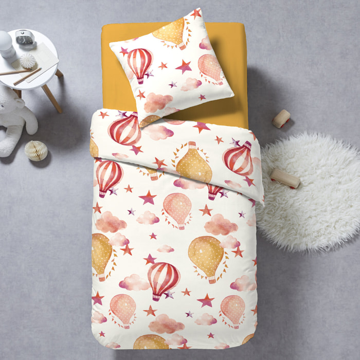 Parure de lit enfant 100% coton - voyage