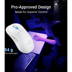 Souris Gamer Sans Fil ASUS ROG Keris II Wireless Ace Blanc