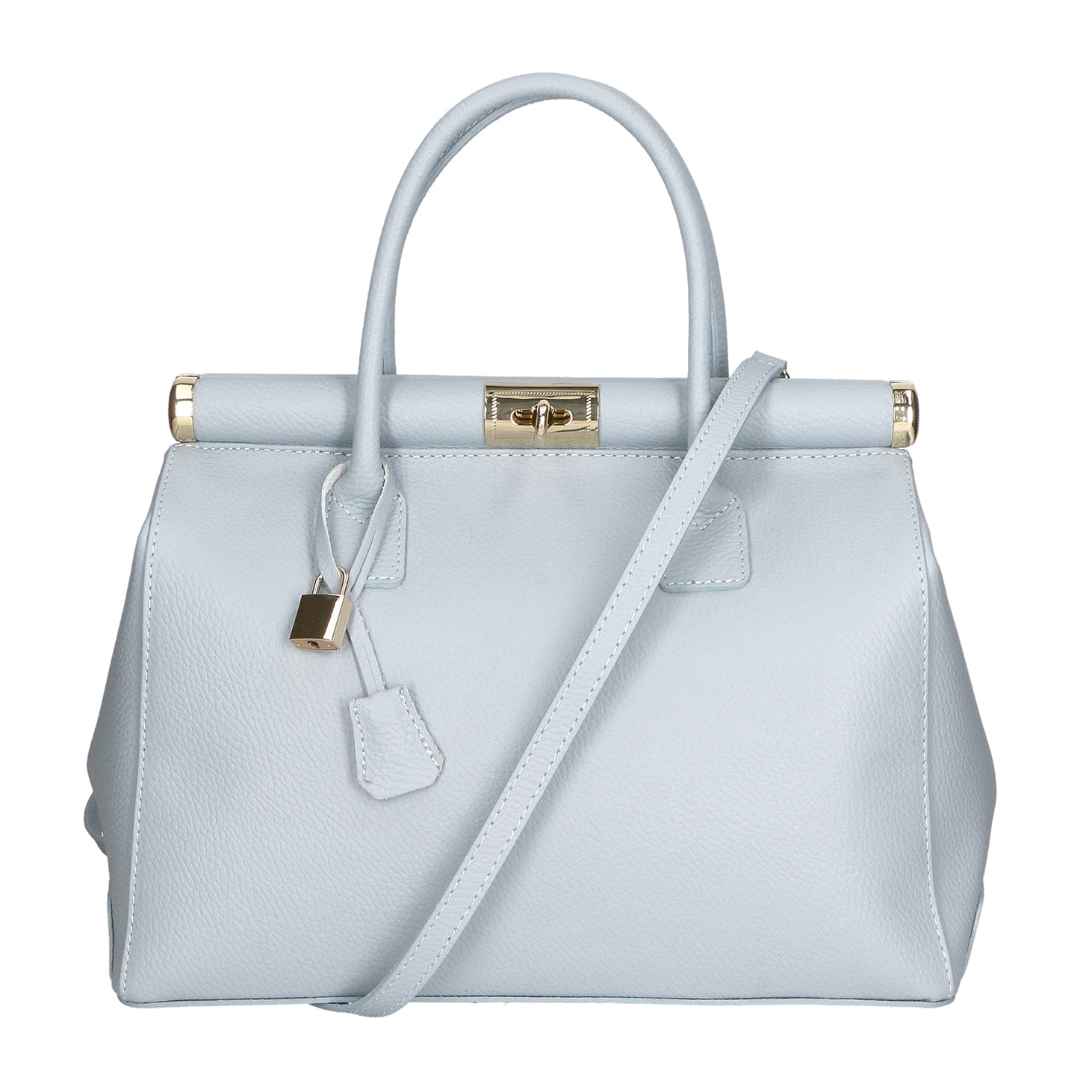 Borsa a mano da Donna Eleonora in Vera Pelle Made in Italy 26x35x16 cm