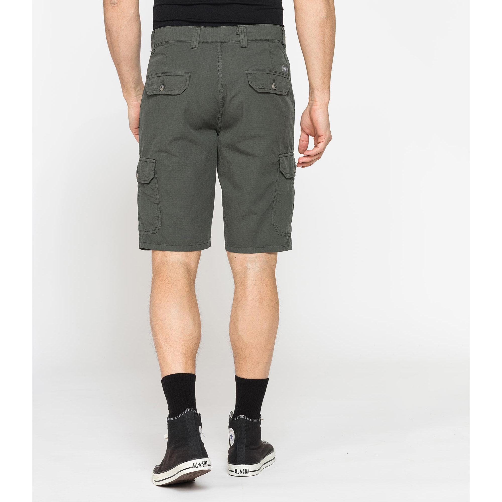 BERMUDA TASCONATO IN LEGGERO RIPSTOP DI COTONE
