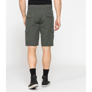 BERMUDA TASCONATO IN LEGGERO RIPSTOP DI COTONE