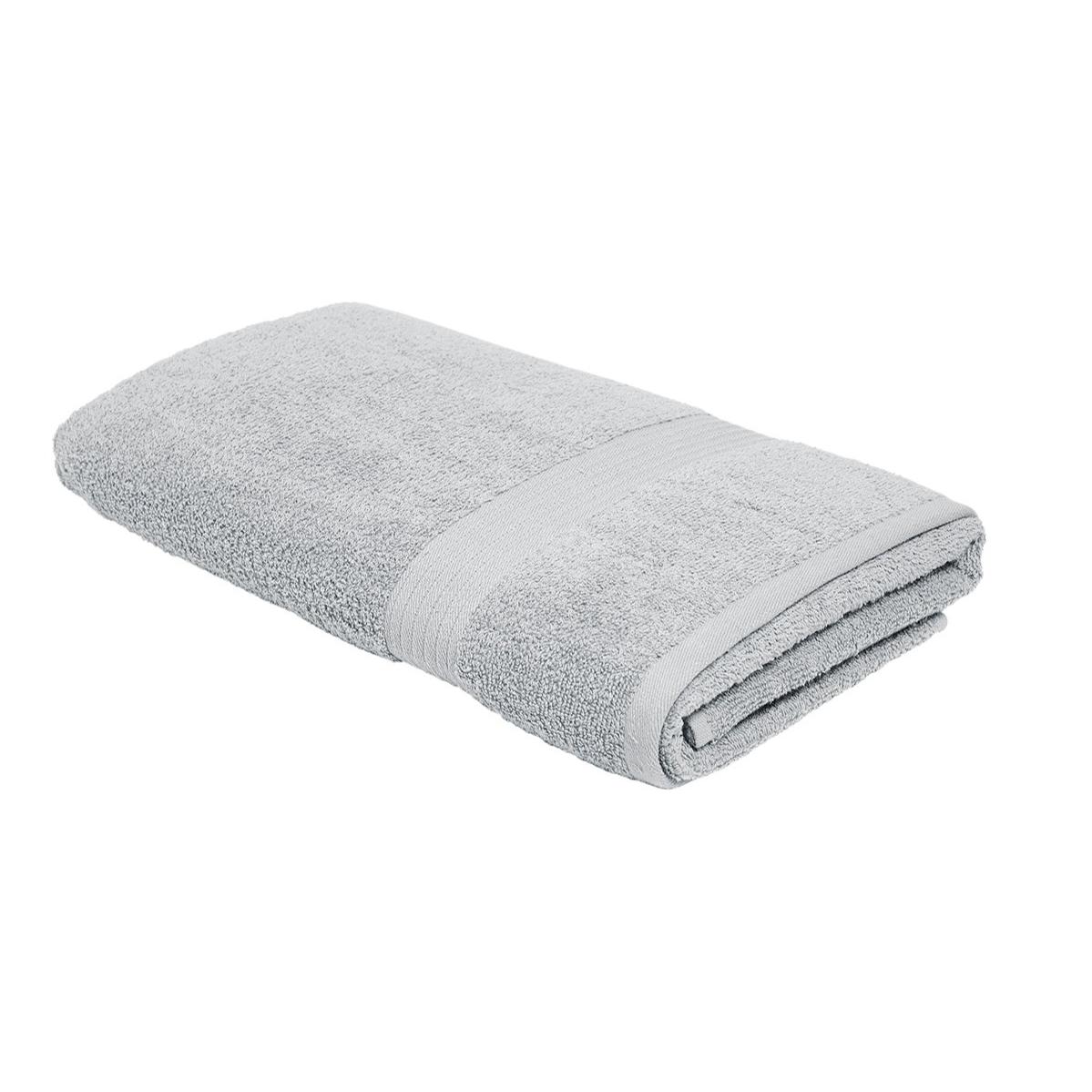 Drap de bain uni ESSENTIAL gris