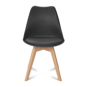 Chaises Suedia + Gabriella - Bleu - noir