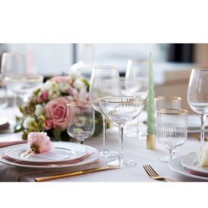 Set de 4 verres Palermo Gold 30 cl