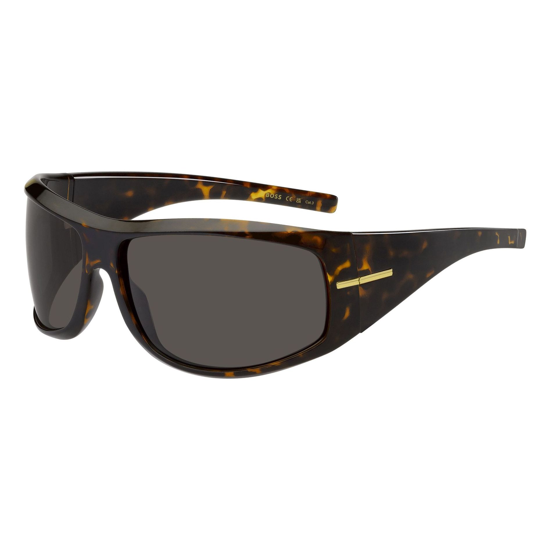 Hugo Boss - lunettes de soleil - marron - Couleur des verres : gris - indice solaire : cat. 3
