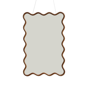 Miroir organique bois d'hévéa 92,5cm RUBY