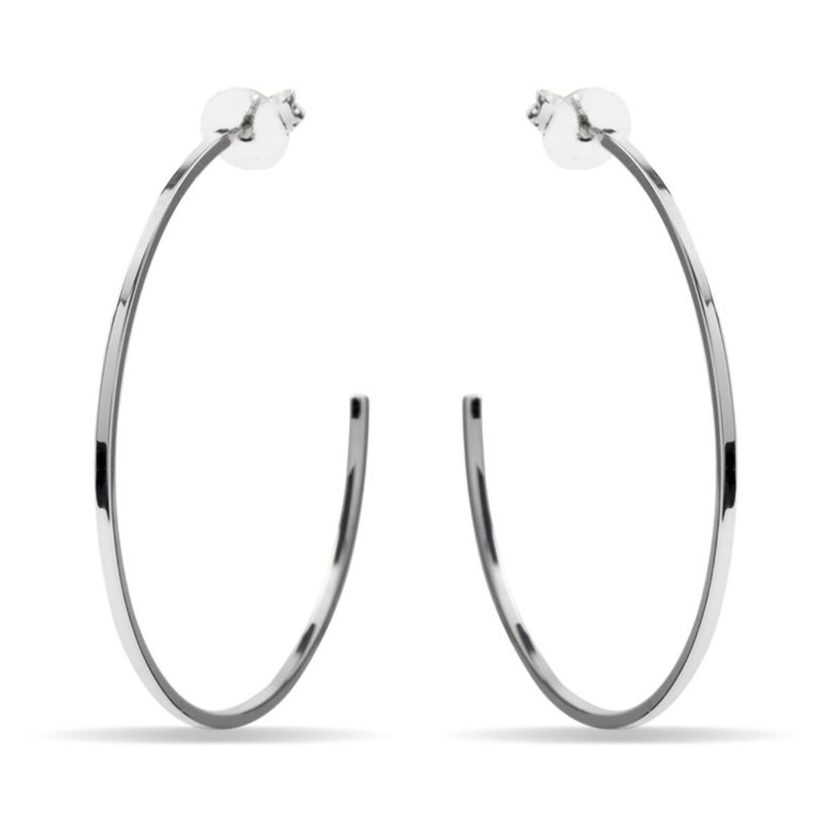 Pendientes Lux by Lux acabados en Rodio