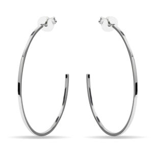 Pendientes Lux by Lux acabados en Rodio