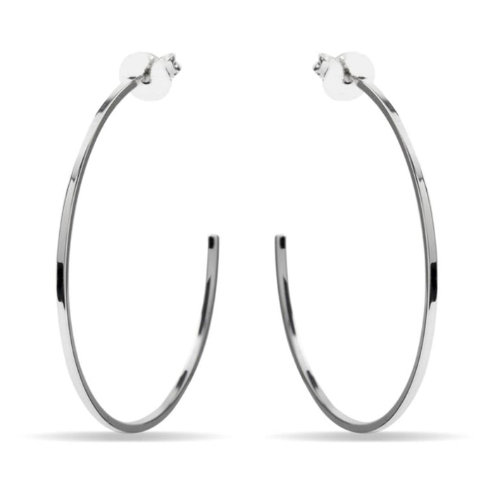 Pendientes Lux by Lux acabados en Rodio