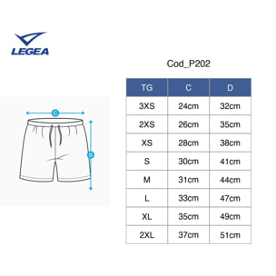 Pantaloncini da calcio TAIPEI azzurro