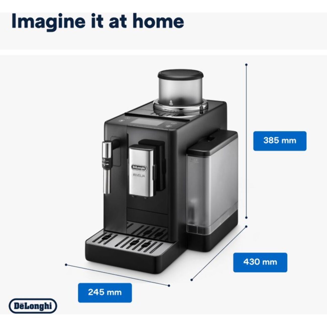 Expresso Broyeur DELONGHI Rivelia FEB4435.B LatteCrema