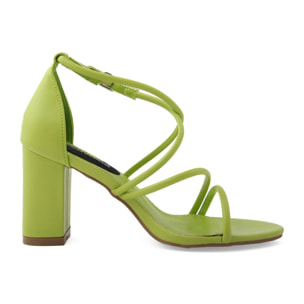 Sandali con tacco Donna Verde