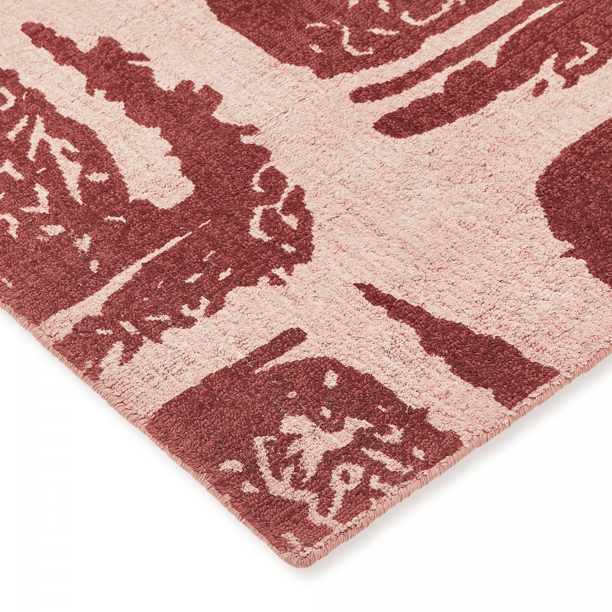Tapis salon et chambre fait à la main en coton motif abstrait