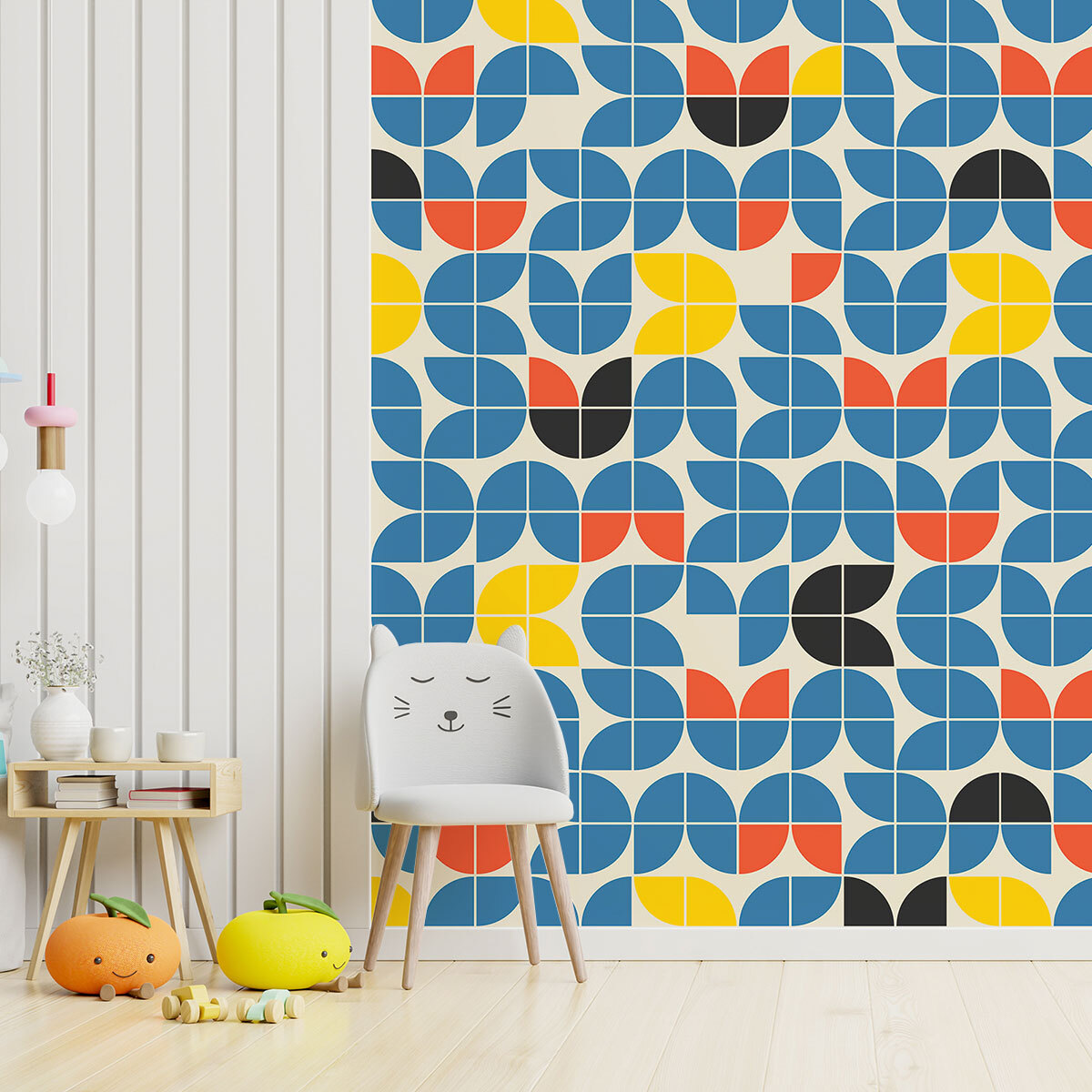 Papier peint, duplicate yellow chambre Bleu