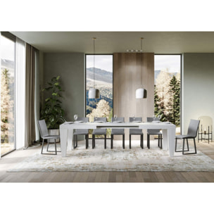 Tavolo allungabile 90x200/460 cm Spimbo bianco frassino