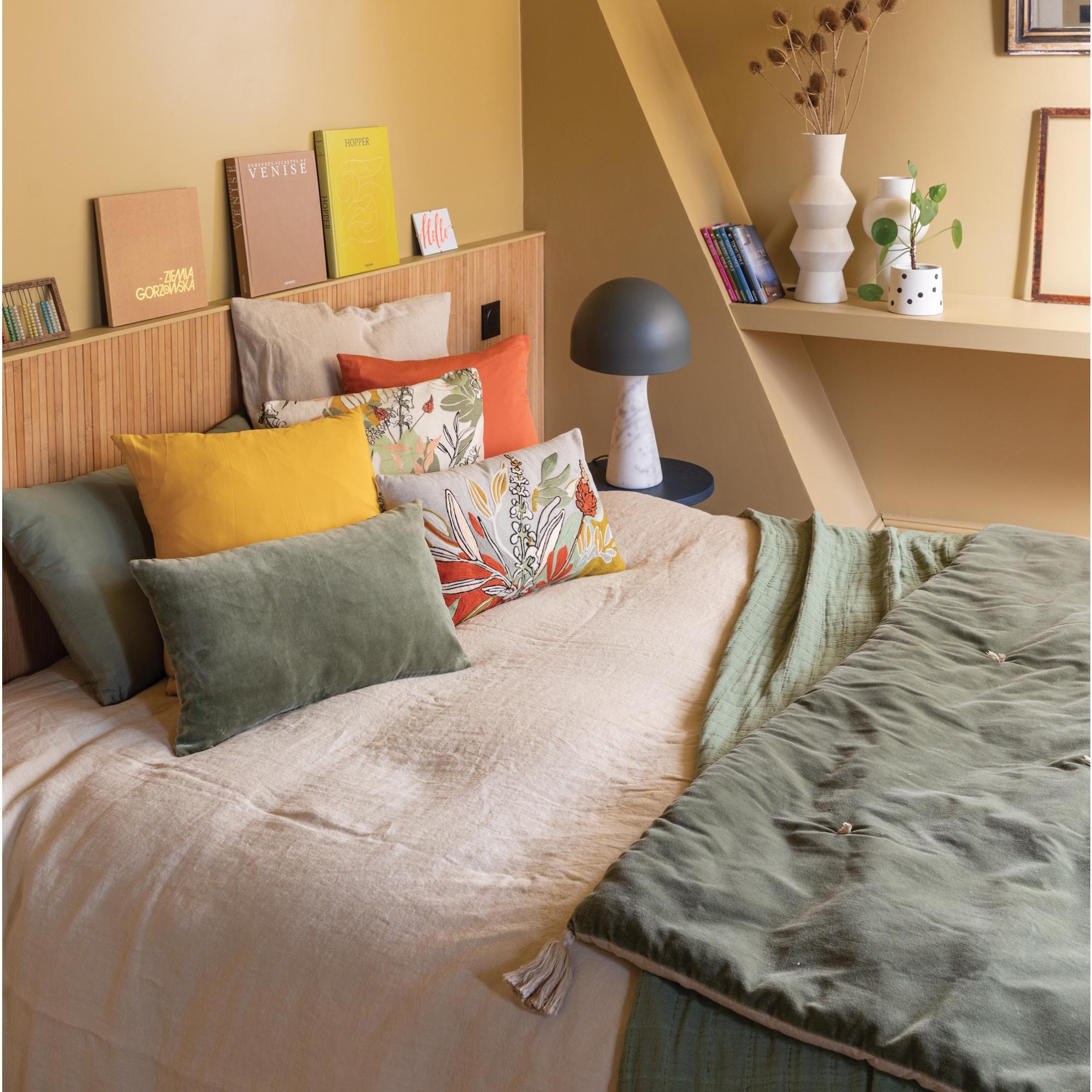 Coussin uni Elise