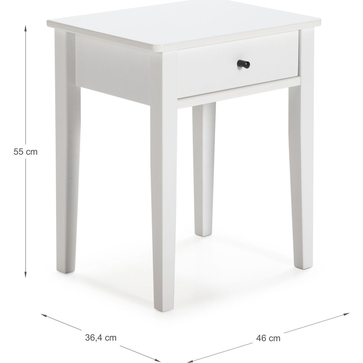 Table de chevet 1 tiroir en bois - STAN