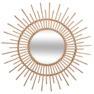 Miroir "Soleil" rotin D76cm