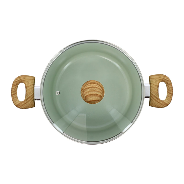 Faitout en revêtement céramique 24cm céladon - tous feux COLORAMA