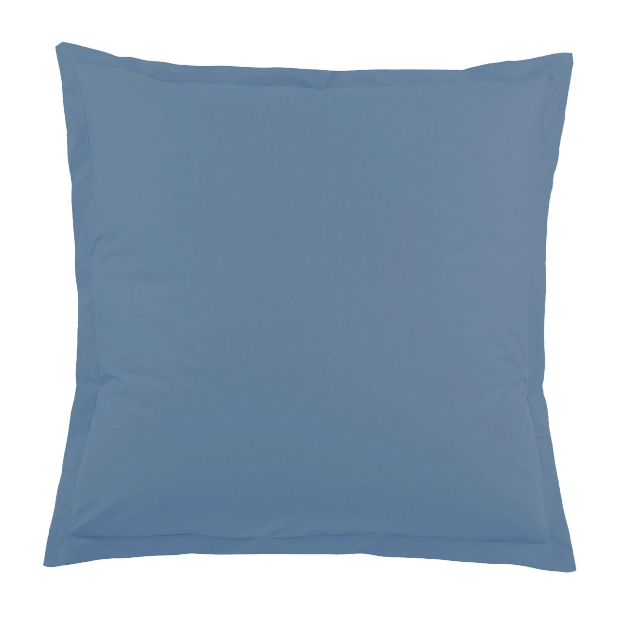 Taie d'Oreiller Unie en 100 % Coton - Bleu Marine