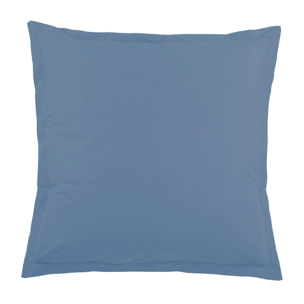 Taie d'Oreiller Unie en 100 % Coton - Bleu Marine