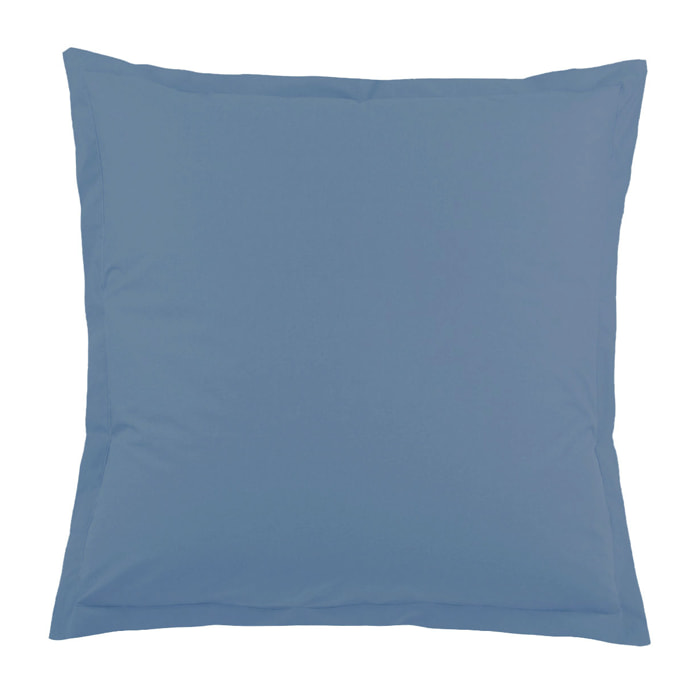 Taie d'Oreiller Unie en 100 % Coton - Bleu Marine