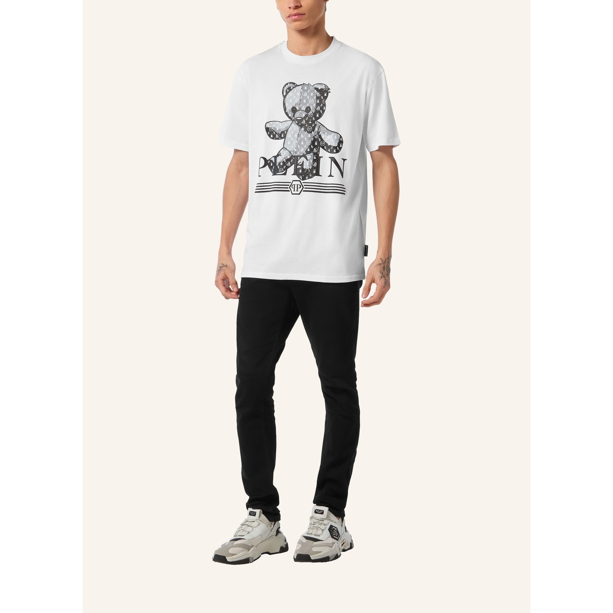 PHILIPP PLEIN T-Shirt Round Neck MONOGRAM