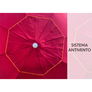 Ombrellone Spiaggia Diametro 220cm Tinta Unita Modello Caprera