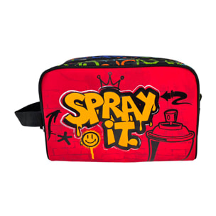 Beauty case Ranking Grafitti. Resistente e spazioso.